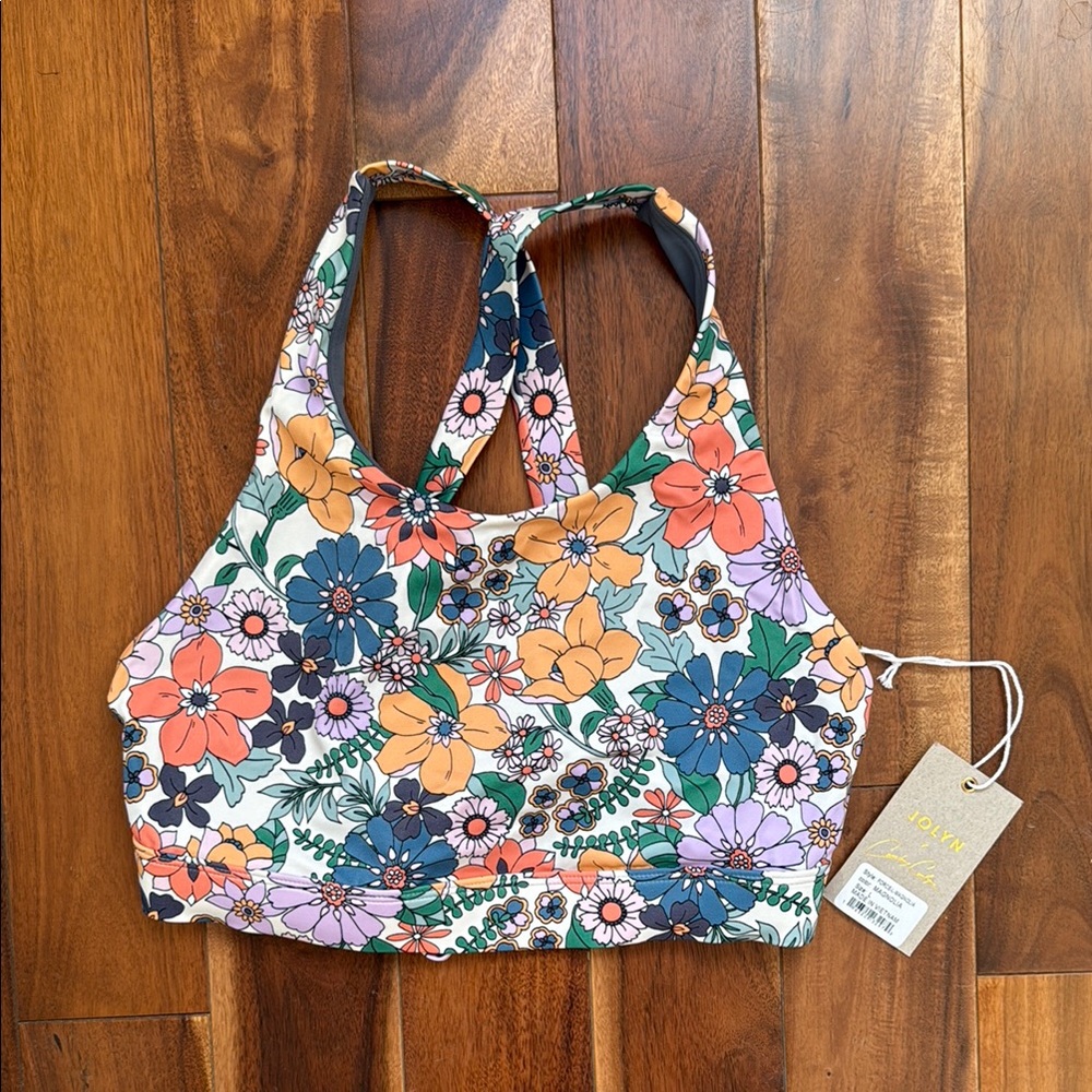 JOLYN Floral Multicolor PLAYA Bikini Top